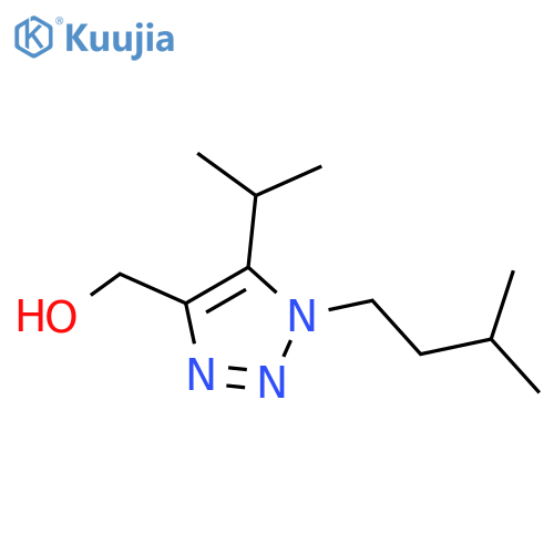 1-(3-methylbutyl)-5-(propan-2-yl)-1H-1,2,3-triazol-4-ylmethanol structure