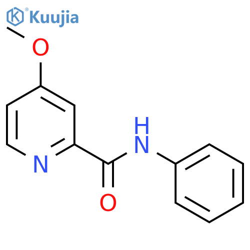 2-Pyridinecarboxamide, 4-methoxy-N-phenyl- structure