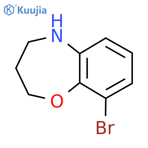 9-Bromo-2,3,4,5-tetrahydro-1,5-benzoxazepine structure