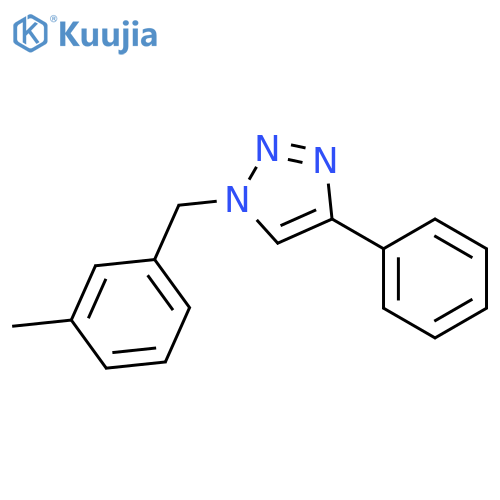 1H-1,2,3-Triazole, 1-[(3-methylphenyl)methyl]-4-phenyl- structure