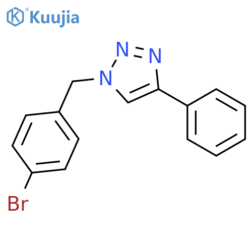 1H-1,2,3-Triazole, 1-[(4-bromophenyl)methyl]-4-phenyl- structure