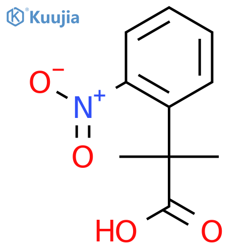 2-Methyl-2-(2-nitrophenyl)propanoic acid structure