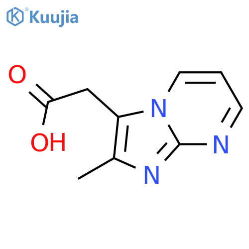 2-{2-methylimidazo[1,2-a]pyrimidin-3-yl}acetic acid structure
