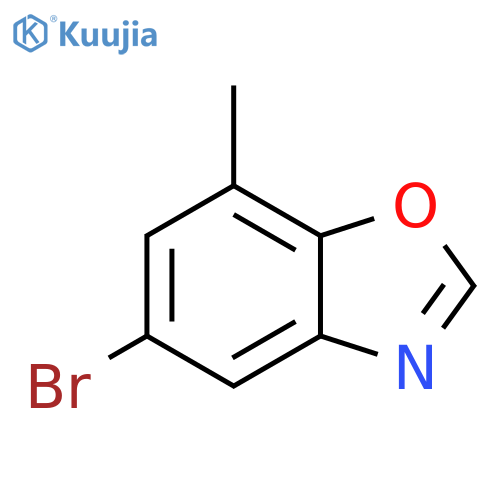 5-Bromo-7-methyl-1,3-benzoxazole structure