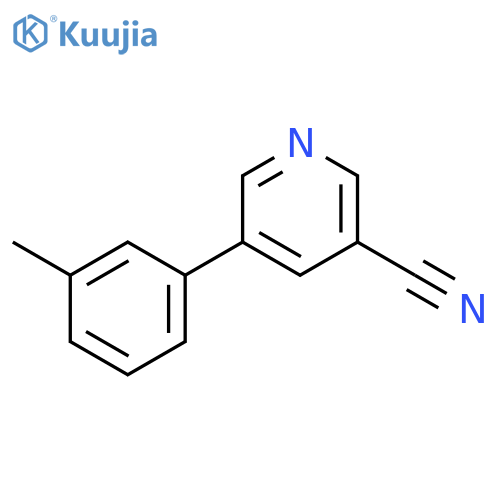 5-(m-Tolyl)nicotinonitrile structure