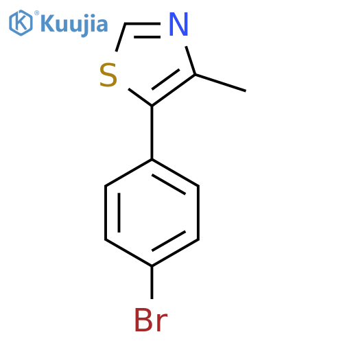 Thiazole, 5-(4-bromophenyl)-4-methyl- structure