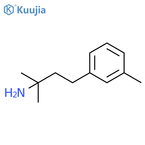 2-methyl-4-(3-methylphenyl)butan-2-amine structure