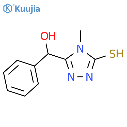 (5-Mercapto-4-methyl-4H-1,2,4-triazol-3-yl)(phenyl)methanol structure