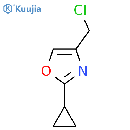 4-(Chloromethyl)-2-cyclopropyl-1,3-oxazole structure