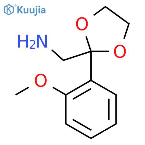 1-[2-(2-Methoxyphenyl)-1,3-dioxolan-2-yl]methanamine structure