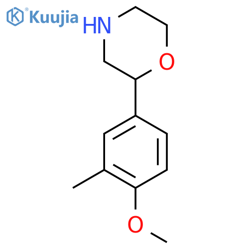 2-(4-methoxy-3-methylphenyl)morpholine structure