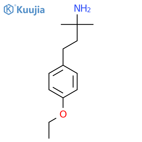 4-(4-ethoxyphenyl)-2-methylbutan-2-amine structure