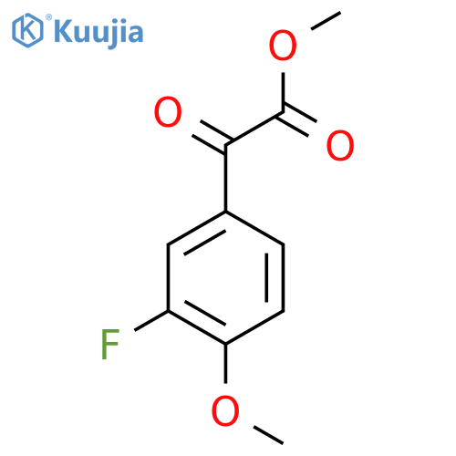 Methyl 2-(3-fluoro-4-methoxyphenyl)-2-oxoacetate structure