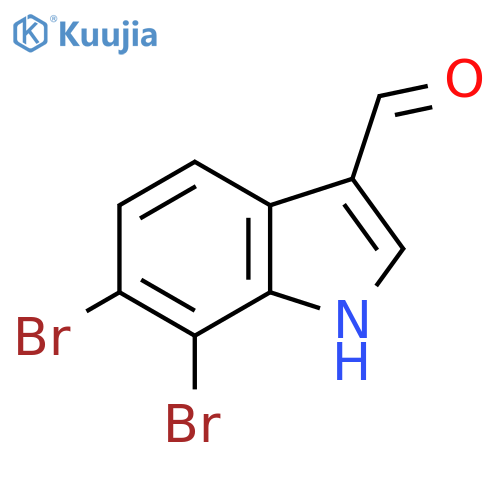 6,7-Dibromo-1h-indole-3-carbaldehyde structure