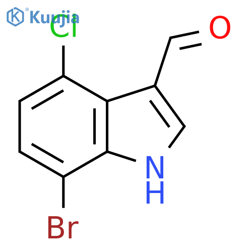 7-Bromo-4-chloro-1H-indole-3-carbaldehyde structure
