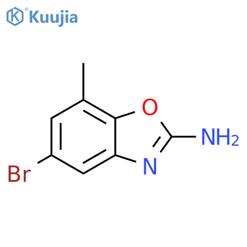 5-Bromo-7-methyl-1,3-benzoxazol-2-amine structure