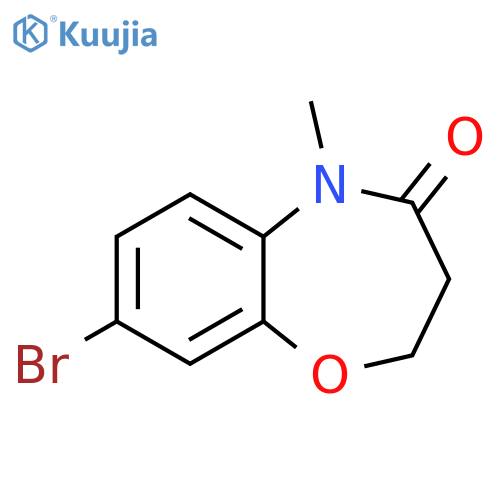 8-BROMO-5-METHYL-2,3,4,5-TETRAHYDRO-1,5-BENZOXAZEPIN-4-ONE structure