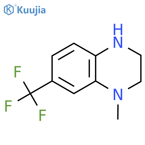 1-Methyl-7-(trifluoromethyl)-1,2,3,4-tetrahydroquinoxaline structure