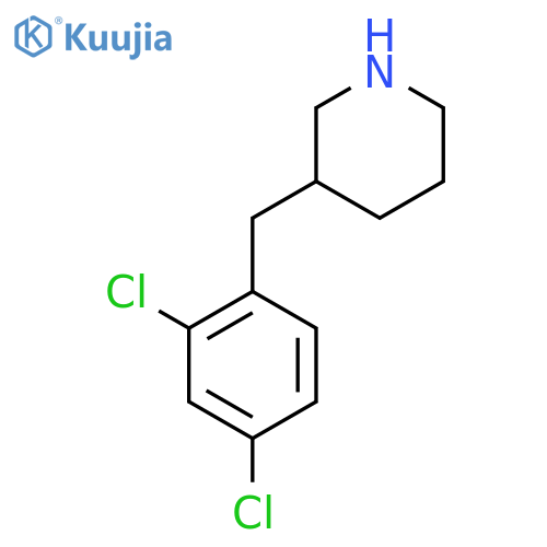 3-(2,4-dichlorophenyl)methylpiperidine structure