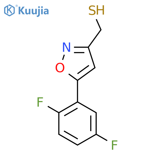 5-(2,5-difluorophenyl)-1,2-oxazol-3-ylmethanethiol structure