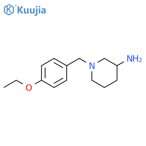 1-[(4-ethoxyphenyl)methyl]piperidin-3-amine structure