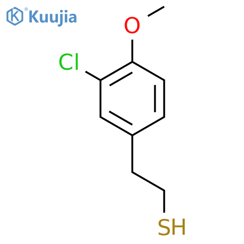 2-(3-chloro-4-methoxyphenyl)ethane-1-thiol structure