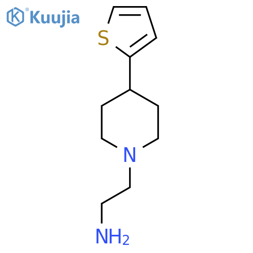 2-[4-(thiophen-2-yl)piperidin-1-yl]ethan-1-amine structure