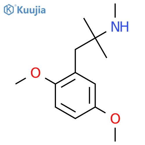 1-(2,5-dimethoxyphenyl)-2-methylpropan-2-yl(methyl)amine structure