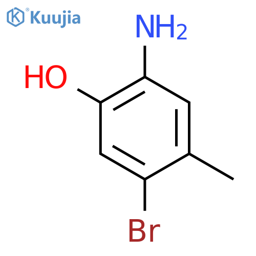 2-Amino-5-bromo-4-methylphenol structure