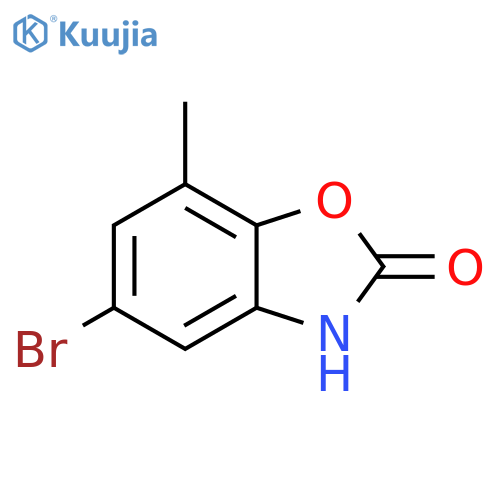 5-bromo-7-methyl-2,3-dihydro-1,3-benzoxazol-2-one structure
