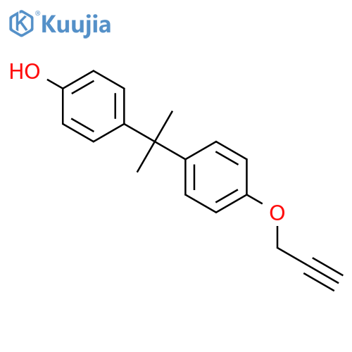 Phenol, 4-[1-methyl-1-[4-(2-propyn-1-yloxy)phenyl]ethyl]- structure