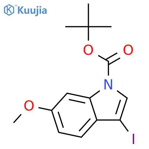 tert-Butyl 3-iodo-6-methoxy-1H-indole-1-carboxylate structure