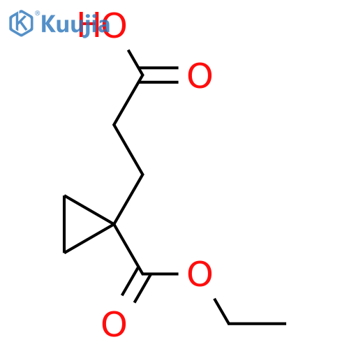 3-(1-(Ethoxycarbonyl)cyclopropyl)propanoic acid structure