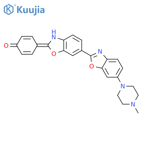 Phenol,4-[6-(4-methyl-1-piperazinyl)[2,6'-bibenzoxazol]-2'-yl]- structure