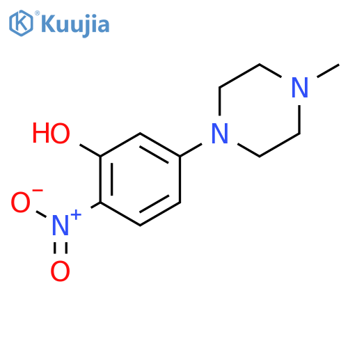 5-(4-methyl-1-piperazinyl)-2-nitro-Phenol structure