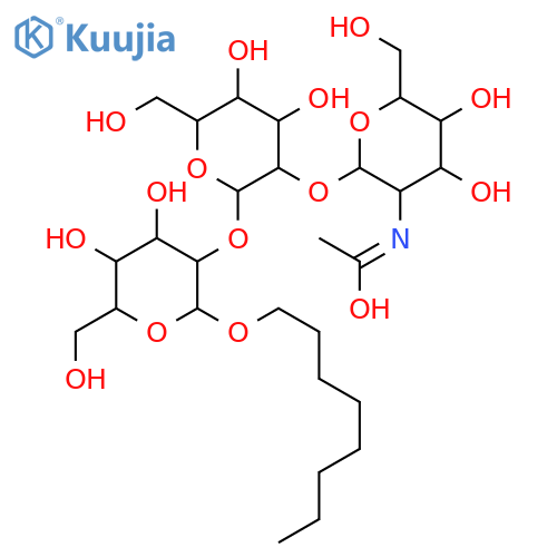 Octyl O-2-(acetylamino)-2-deoxy-β-D-glucopyranosyl-2-O-α-D-mannopyranosyl-2-D-Glucopyranoside structure