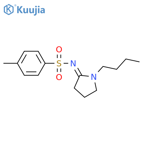 Benzenesulfonamide,N-(1-butyl-2-pyrrolidinylidene)-4-methyl- structure
