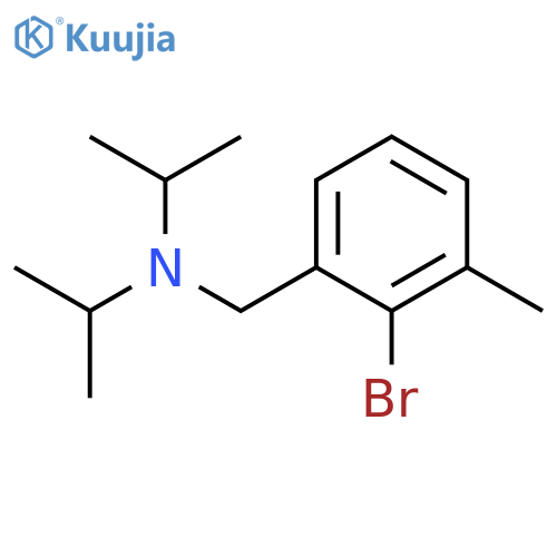 Benzenemethanamine, 2-bromo-3-methyl-N,N-bis(1-methylethyl)- structure