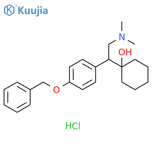Cyclohexanol, 1-[2-(dimethylamino)-1-[4-(phenylmethoxy)phenyl]ethyl]-, hydrochloride (1:1) structure