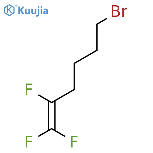 6-Bromo-1,1,2-trifluorohex-1-ene structure
