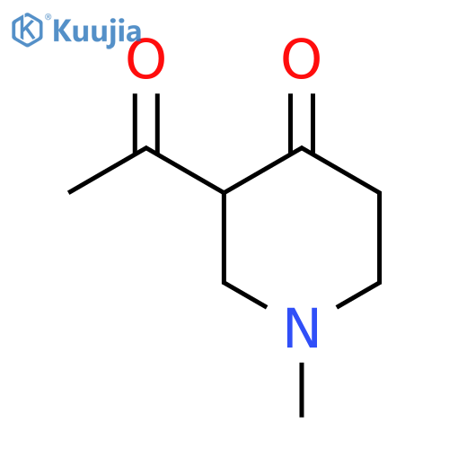 4-Piperidinone,3-acetyl-1-methyl- structure