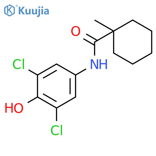 Cyclohexanecarboxamide, N-(3,5-dichloro-4-hydroxyphenyl)-1-methyl- structure