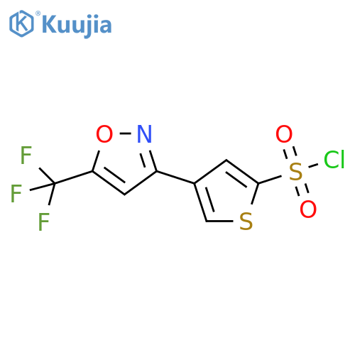 4-5-(trifluoromethyl)-3-isoxazolyl-2-thiophenesulfonyl Chloride structure