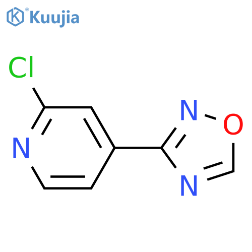 2-chloro-4-(1,2,4-oxadiazol-3-yl)pyridine structure