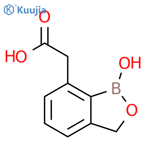 2,1-Benzoxaborole-7-acetic acid, 1,3-dihydro-1-hydroxy- structure
