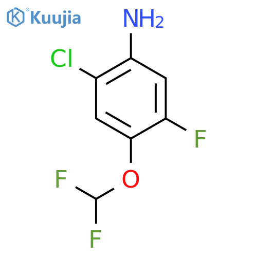 2-Chloro-4-(difluoromethoxy)-5-fluoroaniline structure