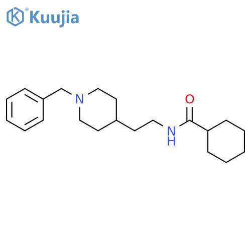 Cyclohexanecarboxamide, N-[2-[1-(phenylmethyl)-4-piperidinyl]ethyl]- structure