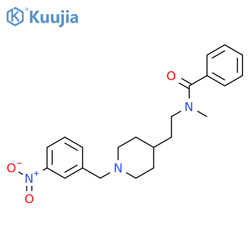 Benzamide, N-methyl-N-[2-[1-[(3-nitrophenyl)methyl]-4-piperidinyl]ethyl]- structure