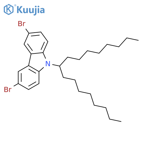 3,6-Dibromo-9-(heptadecan-9-yl)-9H-carbazole structure