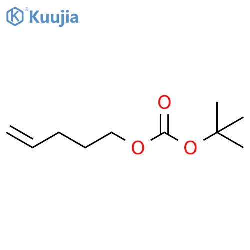 Carbonic acid, 1,1-dimethylethyl 4-penten-1-yl ester structure